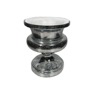 Spiegelglas Vase niedrig 1